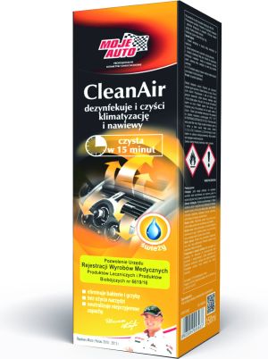 Moje Auto Preparat do czyszczenia i odświeżania klimatyzacji Clean Air 150ml (19-092) 1