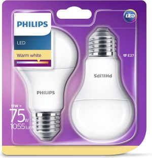 Philips Żarówka LED 11W (75W) E27 2 sztuki (929001234461) 1