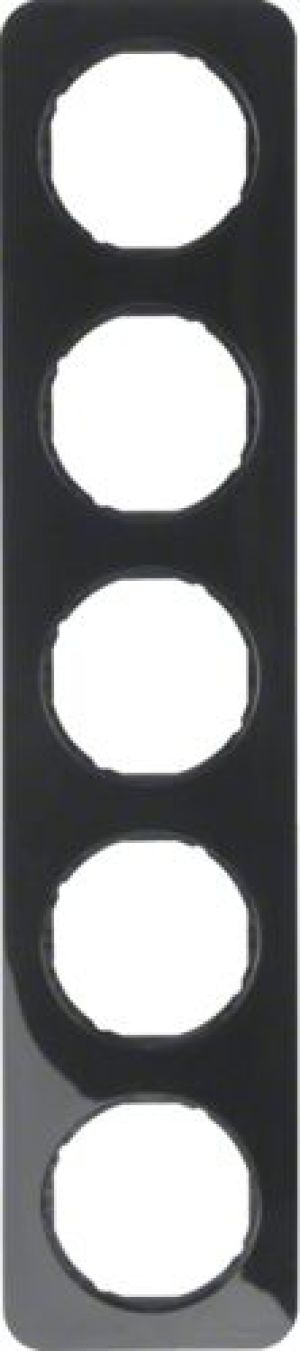 Berker Ramka 5-krotna R.1 czarna połysk (10152145) 1