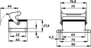 LAPP Obudowa gniazda pulpitowa IP65 EPIC H-B 6 AG-LB (10003000) 2