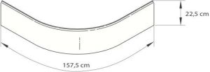Obudowa brodzika Deante Standard Plus II półokrągła 90cm  (KTU 031O) 2