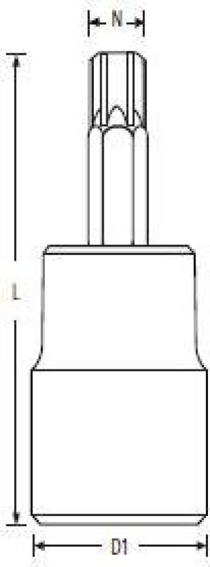 Stanley Nasadka trzpieniowa Torx 1/4" z otworem T40 x 32mm (732608) 2