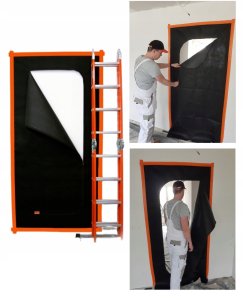 Folia malarska Schuller Drzwi ochronne pyłoszczelne STARDUST, 1,10 x 2,20 m, Schuller Eh,klar - 42120 13