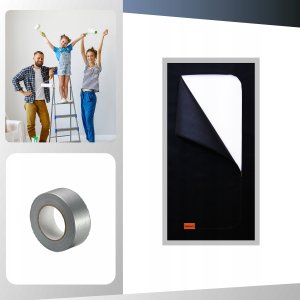 Folia malarska Schuller Drzwi ochronne pyłoszczelne STARDUST, 1,10 x 2,20 m, Schuller Eh,klar - 42120 14