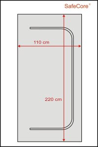 Folia malarska Schuller Drzwi ochronne pyłoszczelne STARDUST, 1,10 x 2,20 m, Schuller Eh,klar - 42120 6