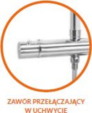 Zestaw prysznicowy Invena Imola Exe z deszczownicą z baterią termostatyczną chrom (AU-11-001) 2