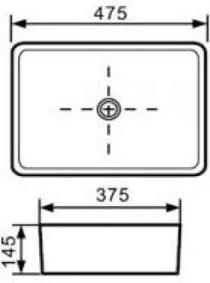 Umywalka Invena Nyks 47,5cm (CE-11-001) 2