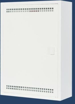 Karwasz Rozdzielnica natynkowa MRN-2. Patch panel, gniazdo 250v 2P+Z, płyta montażowa perforowana 255X480X100 (MRN-2) 2