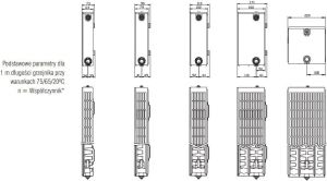 Stelrad Grzejnik Planar Typ 22 600 x 1800mm 2373W 4