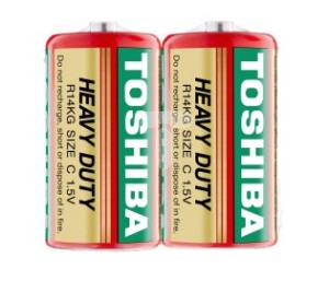 Toshiba Bateria Heavy Duty C / R14 2 szt. 1