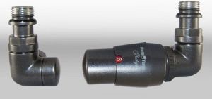 Varioterm Zestaw grzejnikowy Vision termostatyczny lewy grafit (VIGS0205CFK/L) 1