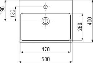 Umywalka Deante Temisto 50cm (CDT 6U4S) 4