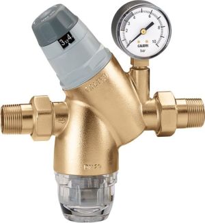 Caleffi Regulator ciśnienia z wymiennym wkładem z manometrem 1" (535161) 1