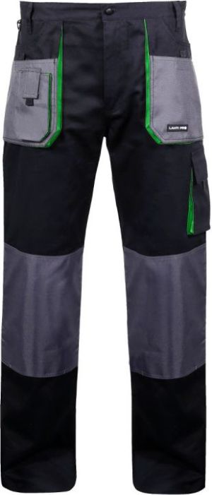 Lahti Pro Spodnie robocze bawełniane czarno-zielone rozmiar XXXL (L4050660) 1