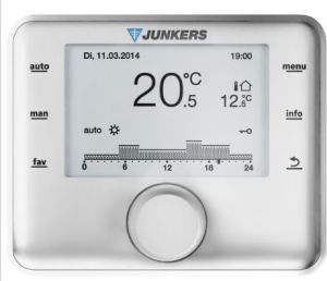 Piec gazowy Junkers Pakiet kocioł gazowy kondensacyjny Cerapur Smart ZWB 28-5C z regulatorem CW400 i płytą podłączeniową 893/18 (8734100515) 2