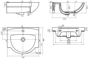 Umywalka Koło Freja 65cm (L71955000) 2