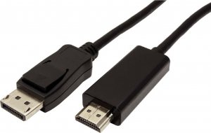 Kabel Kabel DisplayPort M (18+1)- HDMI M, 1m, czarny 1