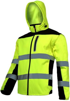 Lahti Pro Kurtka softshell ostrzegawcza z odpinanymi rękawami żółta rozmiar XL (L4091904) 1