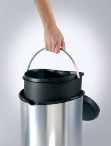 Kosz na śmieci Curver na pedał 20L srebrny (46811) 2