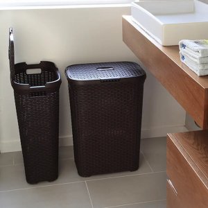 Kosz na pranie Curver Natural Style 40L kremowy (46792) 2