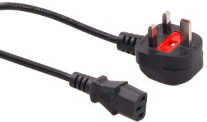 Kabel zasilający Maclean Kabel zasilający 3 pin 1,5M wtyk GB MCTV-806 (42160) 2