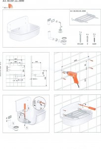 Zlewozmywak Sanit ABUSANITAIR  GOSPODARCZY SCIENNY BIEL - ABU6000101 4
