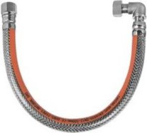 Przewód elastyczny do gazu 1/2" w osłonie z PVC z kolankiem (GW-26-100) 2