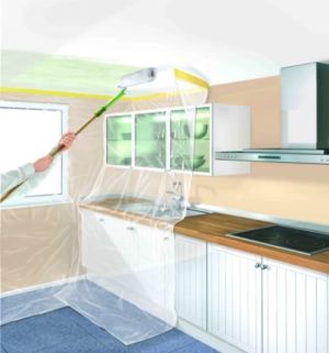 Folia malarska Tesa Folia maskująca z taśmą tesa® 2 DNI 15m x 260cm (H5887100) 5