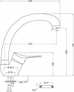 Bateria kuchenna Neo Joko stojąca chrom (BOJ 066M) 2