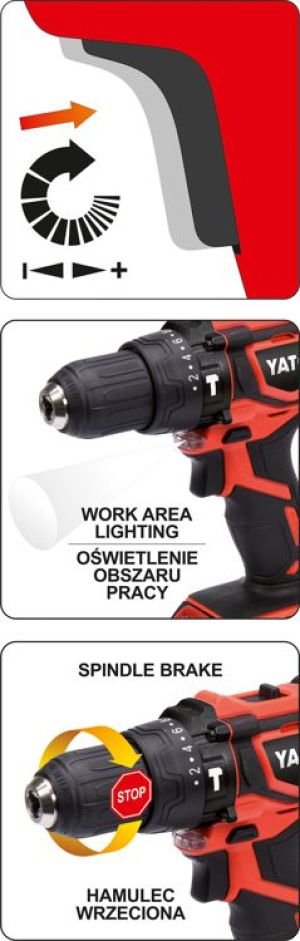 Wiertarko-wkrętarka Yato YT-82781 18 V 5