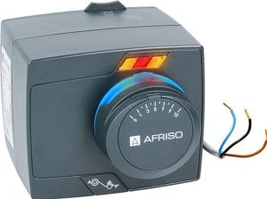 Afriso Zestaw regulacyjny ProClick: 4-drogowy obrotowy zawór mieszający ARV 486 ProClick, DN40, Rp1 1/2", Kvs 25 + siłownik elektryczny ARM 343 ProClick (1348644) 2