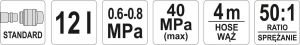 Yato Smarownica pneumatyczna ze zbiornikiem 12L (YT-07067) 3