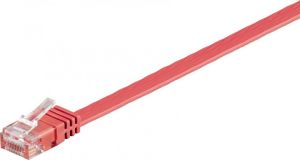 Goobay Kabel krosowy płaski patchcord U/UTP kat.6 czerwony 3m (96418) 2