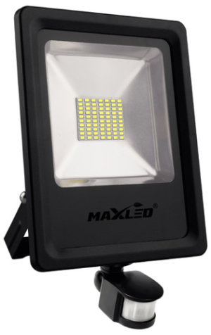 Naświetlacz MAXLED Naświetlacz LED z czujnikiem ruchu 50W CW IP65 SLIM 1