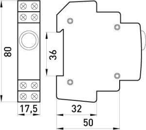 E.NEXT Lampka sygnalizacyjna na szynę DIN biała (P059005) 2