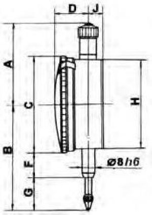 Gimex Czujnik zegarowy 10/0.01 (208.005) 2