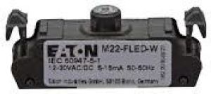 Eaton Oprawka z LED płaska biała 12-30V AC/DC M22-FLED-W 180795 M22-FLED-W (180795) 1