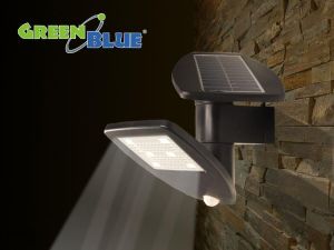 Naświetlacz GreenBlue Solarna lampa ścienna z czujnikiem ruchu GreenBlue (GB921) 1