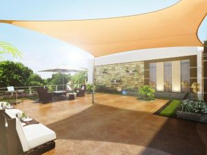 GreenBlue Żagiel ogrodowy zacieniacz UV poliester 3,6m kwadrat (GB503) 3