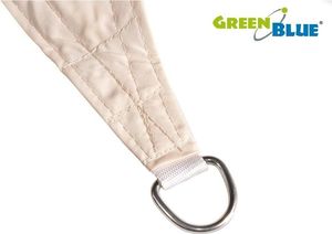 GreenBlue Żagiel ogrodowy zacieniacz UV poliester 4m kwadrat GreenBlue GB504 kremowy hydrofobowa powierzchnia - GB504 4