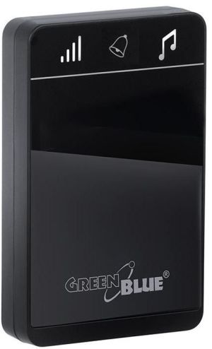GreenBlue Dzwonek bezprzewodowy nadajnik-2 odbiorniki, 52 melodie czarny GreenBlue GB112 dotykowy, zasięg 150m - GB112 5