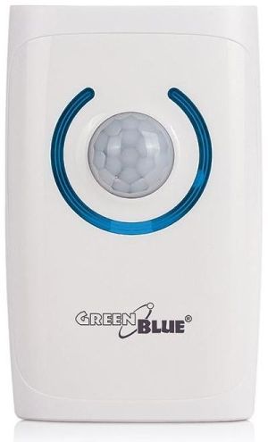 GreenBlue Dzwonek bezprzewodowy 4w1 36 melodii 150m dzwonek, alarm, czujnik ruchu, latarka (GB110) 1