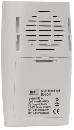 GreenBlue Dzwonek bezprzewodowy 4w1 36 melodii 150m dzwonek, alarm, czujnik ruchu, latarka (GB110) 8