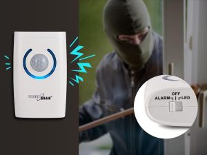 GreenBlue Dzwonek bezprzewodowy 4w1 36 melodii 150m dzwonek, alarm, czujnik ruchu, latarka (GB110) 10