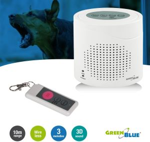GreenBlue Bezprzewodowy alarm szczekanie psa, czujnik mikrofala, działa przez drzwi (GB115) 7