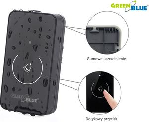 GreenBlue nadajnik do dzwonka bezprzewodowego czarny (GB113) 8