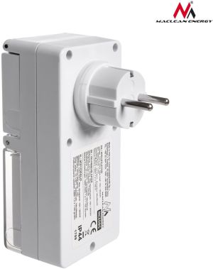 Maclean Timer cyfrowy zewnętrzny Maclean Energy MCE08G 10 programów funkcja losowa 3600 W max 156 2