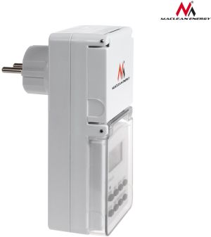 Maclean Timer cyfrowy zewnętrzny Maclean Energy MCE08G 10 programów funkcja losowa 3600 W max 156 4