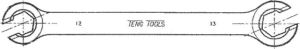 Teng Tools Klucz oczkowy otwarty 12 x 13mm (105840201) 2