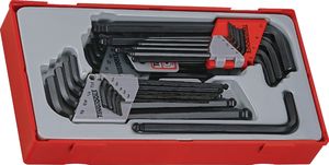 Teng Tools 28-elementowy Zestaw kluczy trzpieniowych sześciokątnych/TX Teng Tools TTHT28 - 128250107 1